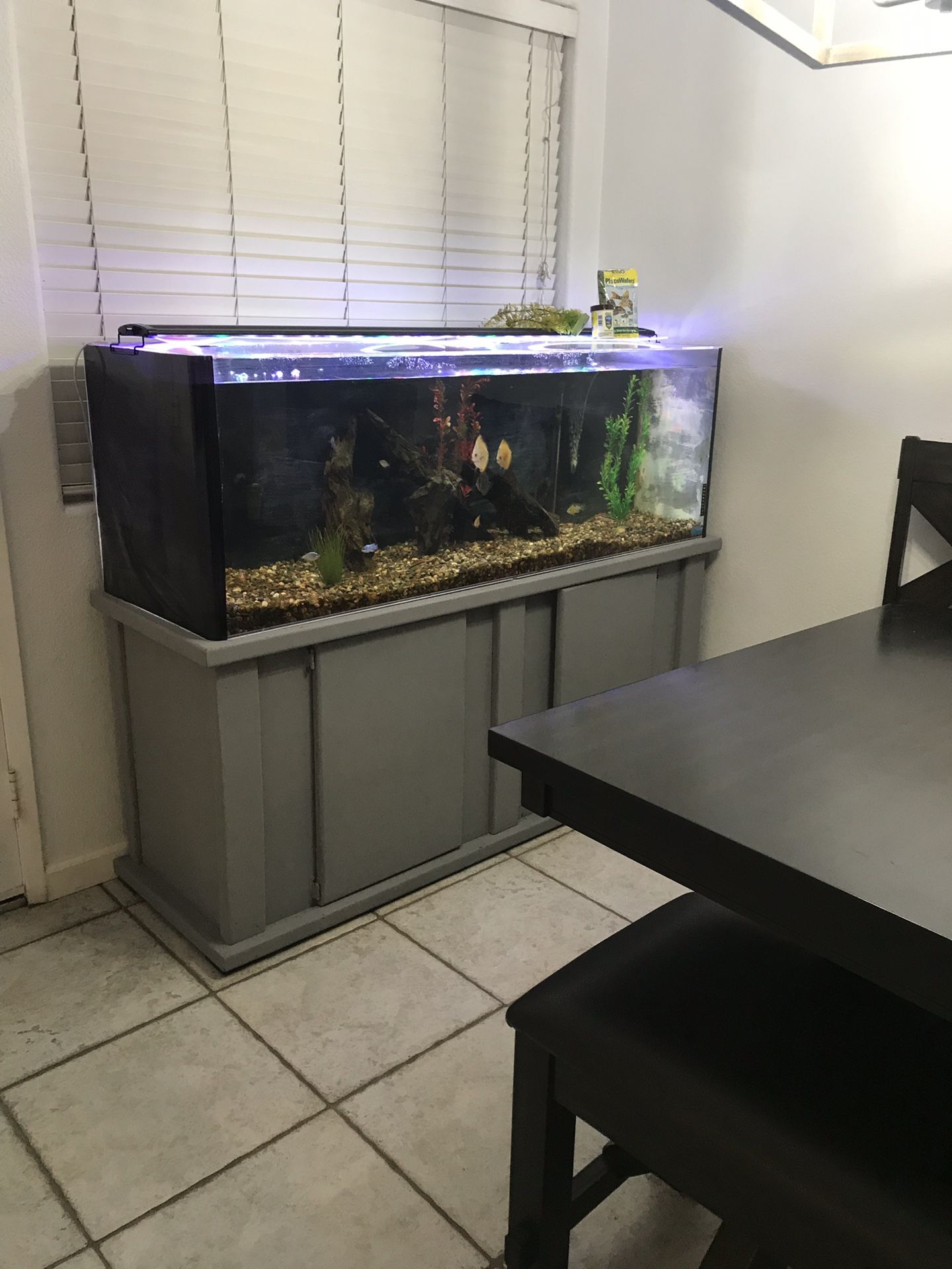 Acrylic aquarium 100 gallon with stand