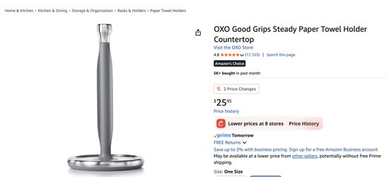 OXO Paper Towel Holder