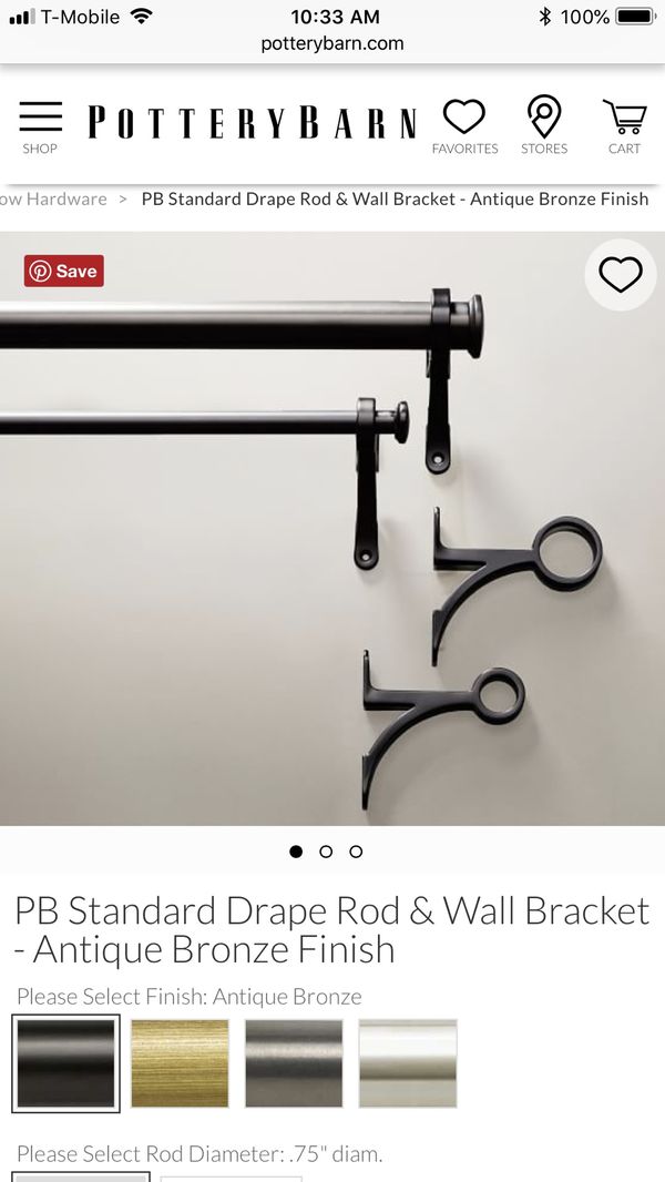 Pottery Barn Curtain Rod And Hardware For Sale In San Mateo Ca
