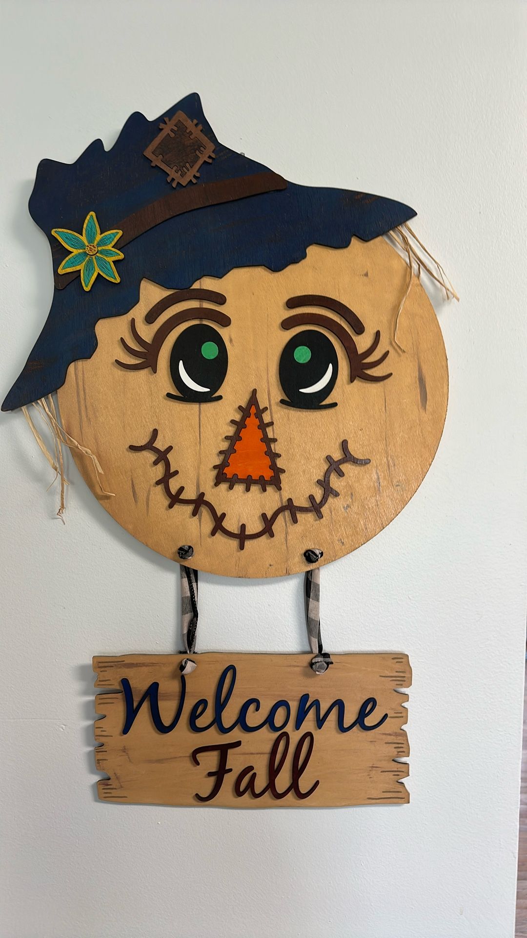 Fall Decoration Door Wall Scarecrow