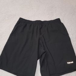 3 Pairs Black Athletic Shorts