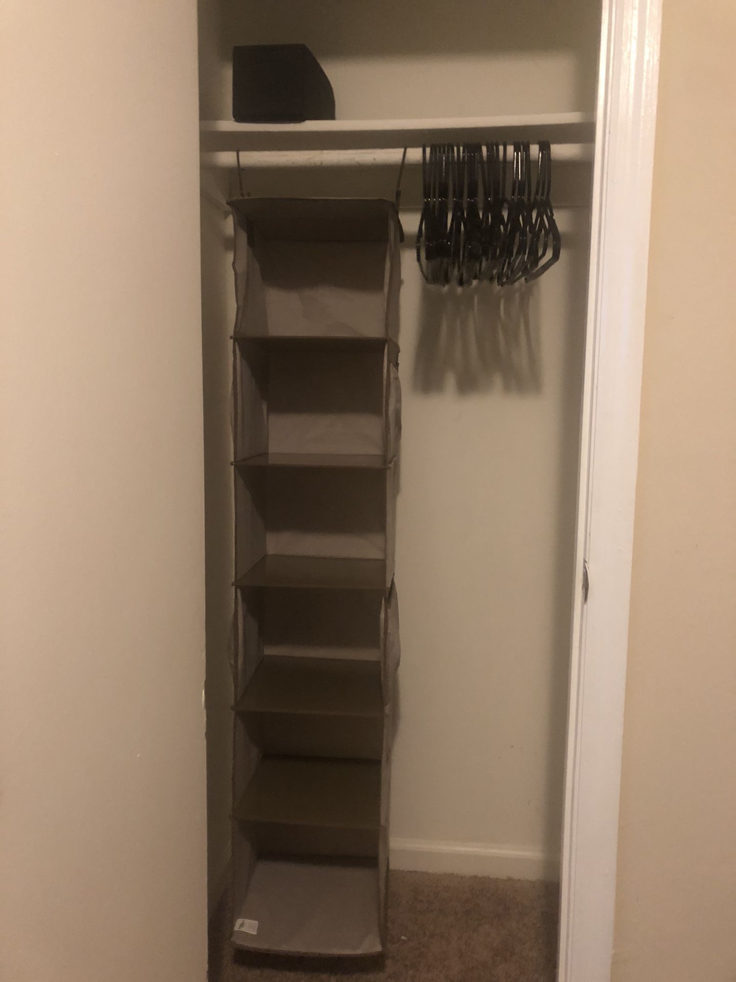 Closet organizer and hangers