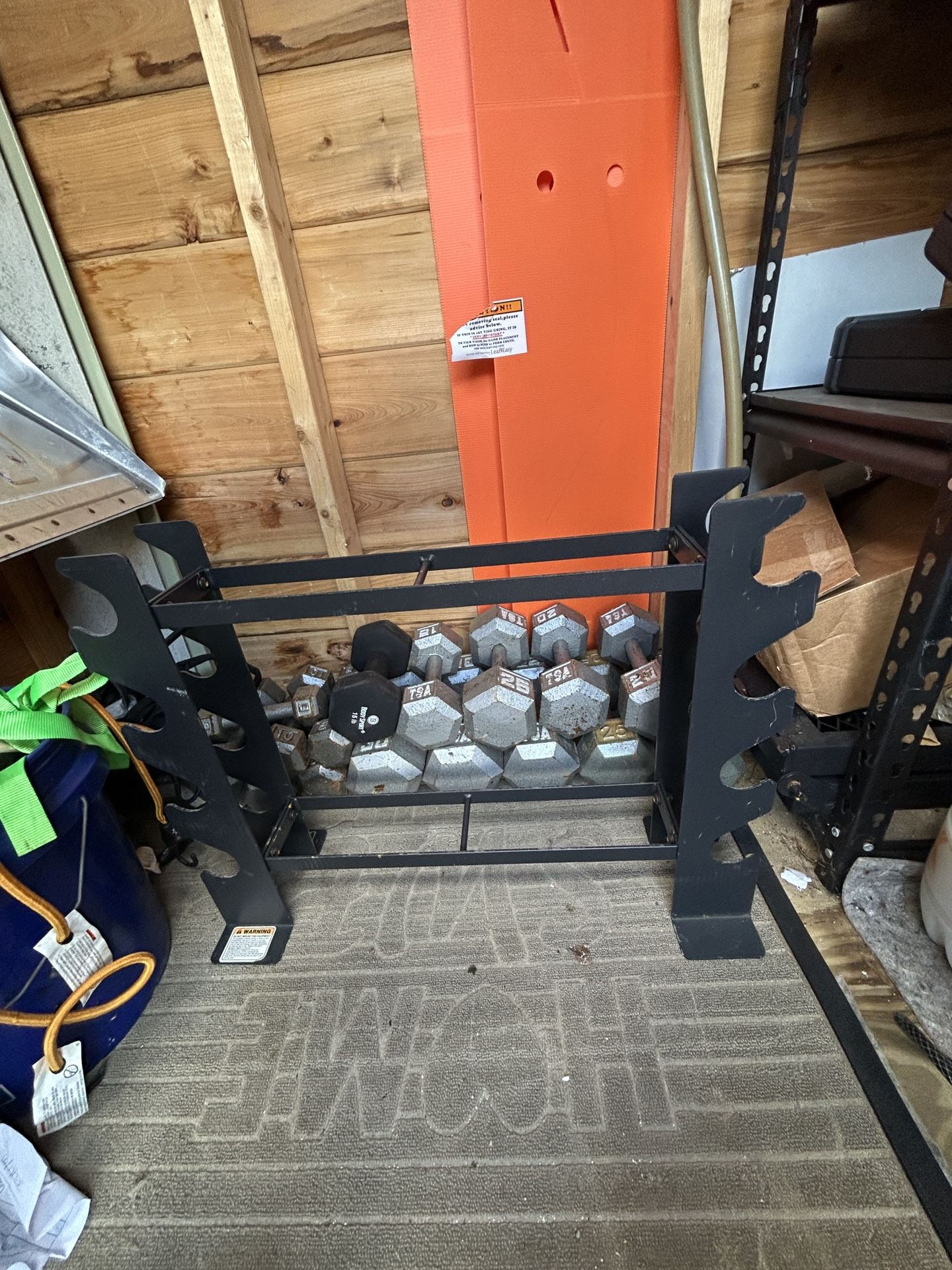 Weight Set With Stand 