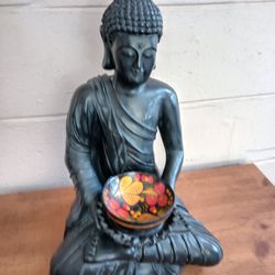 Sitting Meditating 17" Buddha Tea Light Candle Holder