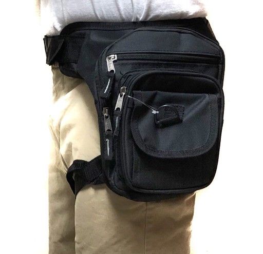 Brand NEW! Black Handy Leg/Hip/Thigh/Bag/Pouch/Holster Style/For Outdoors/Motorcycle/Work/Gifts/Traveling/Fishing/Hiking/Camping/Sports/Gym