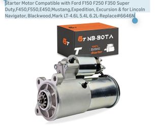 Starter Motor Compatible with Ford F150 F250 F350 Super Duty,F450,F550,E450,Mustang,Expedition, Excursion & for Lincoln Navigator, Blackwood,Mark LT-4