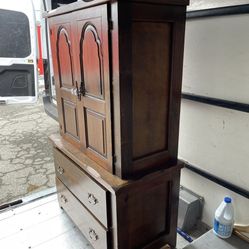 Antique Cabinet Solid Wood 