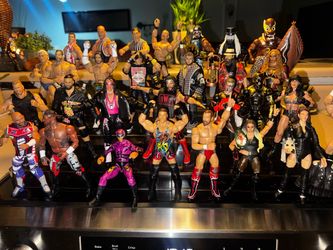 Large Lot of WWE Wrestling Action Figures