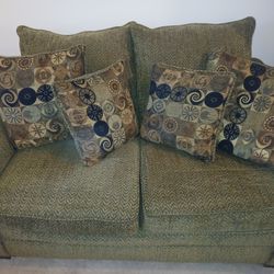 Sofa and Loveseat SET, Forest Green COLOR