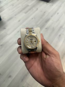 Rolex datejust 36mm Two tone 16013 box no card Diamond bezel mop dial