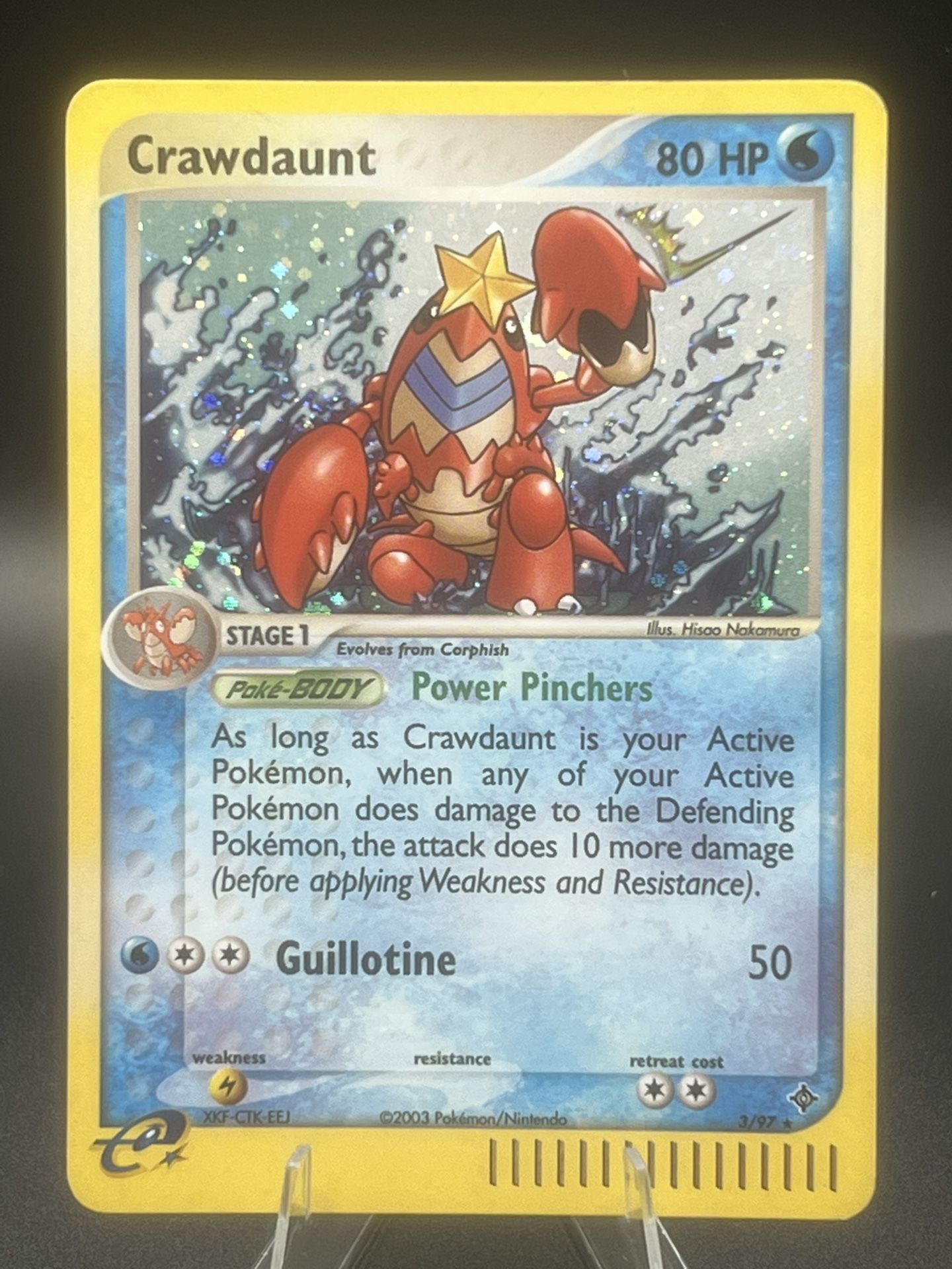 Crawdaunt Holo Vintage Tcg Pokemon Card