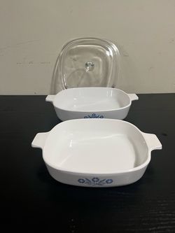 Vintage CorningWare Blue Cornflower Set – 2 Dishes + Lid