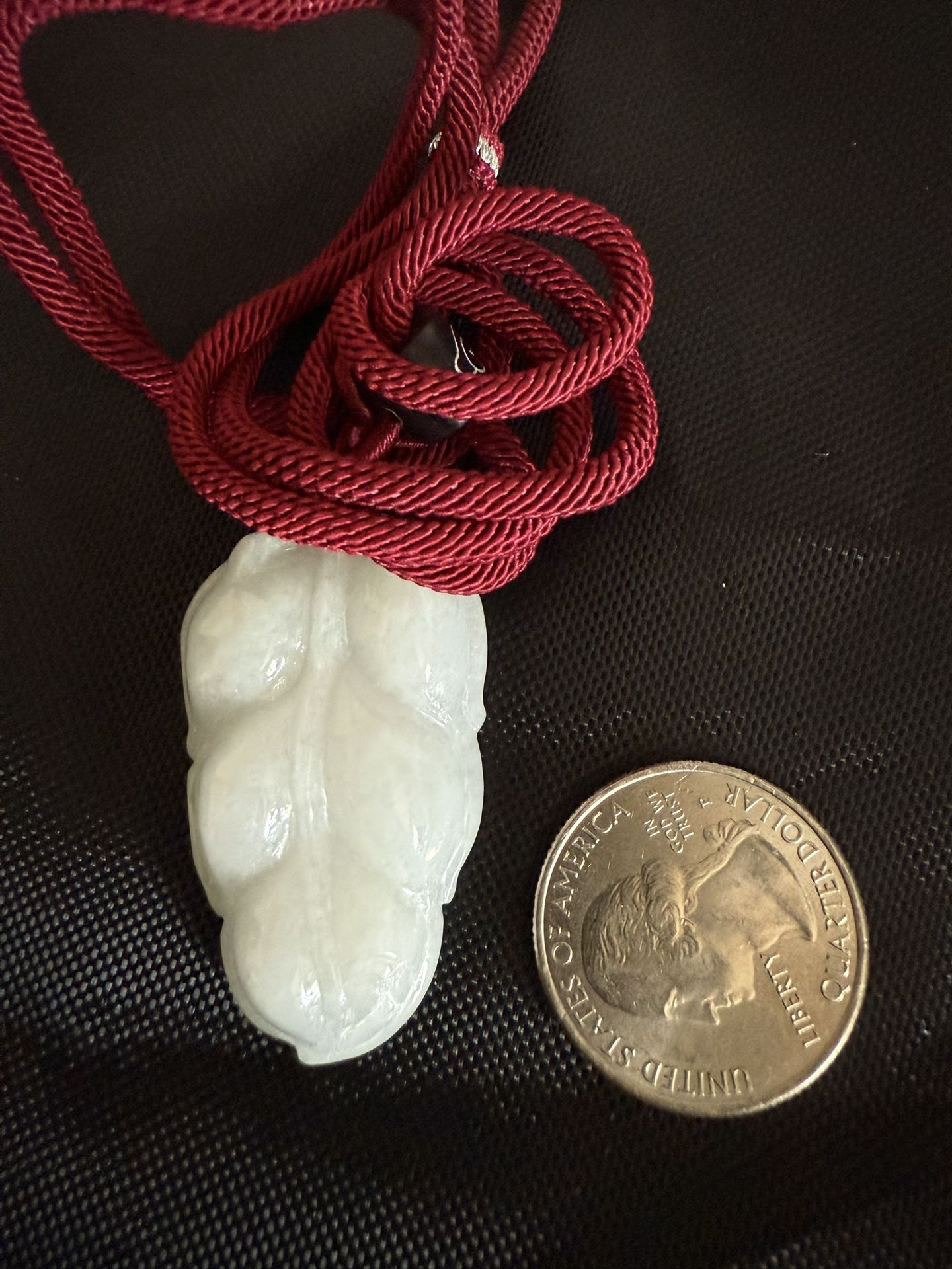 Natural Jade Pendant with Certification 