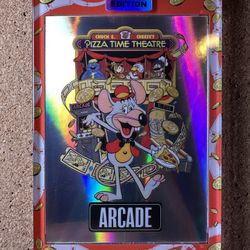 Brand New (NM Condition) - Rare Chuck E Cheese Arcade Silver SP 1/114 Saturday Morning Cards SMC with BCW custom cardholder
