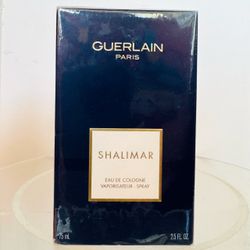 Guerlain Paris Shalimar Eau De Cologne 2.5 FL OZ Brand New Factory Sealed