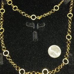14 K YELLOW GOLD 24" NECKLACE 