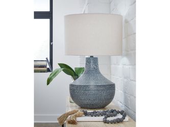 Schylarmont Gray/White Table Lamp