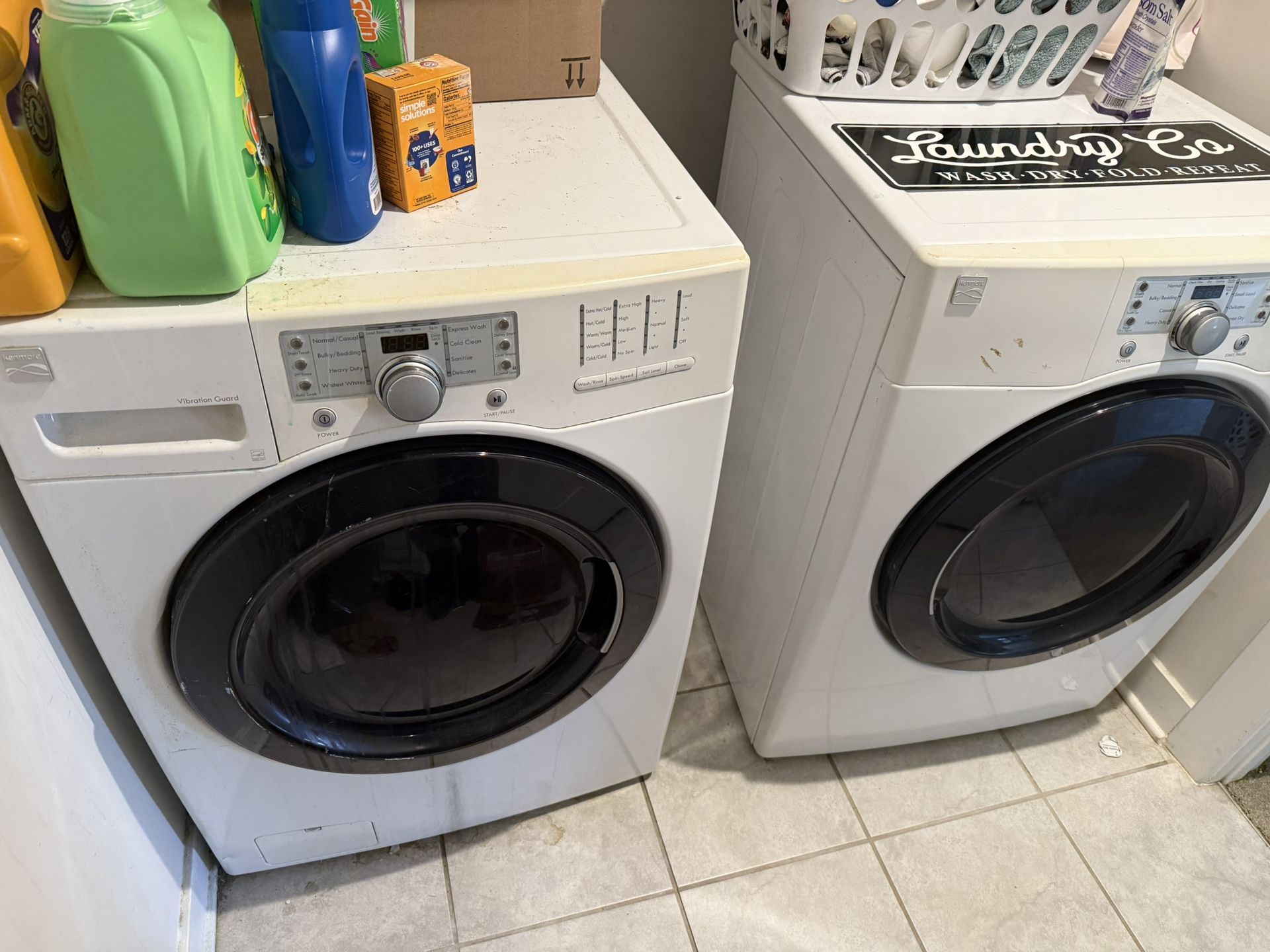 kenmore elite washer and dryer front-load
