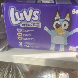 Luvs Pampers Diapers 124 Count Size 3
