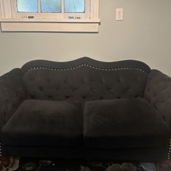 Black Loveseat 