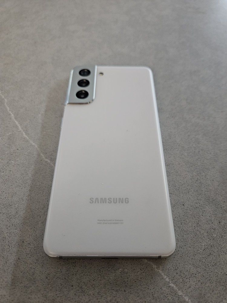 White Samsung 128GB Galaxy S21 Phone- TMobile $225 OBO