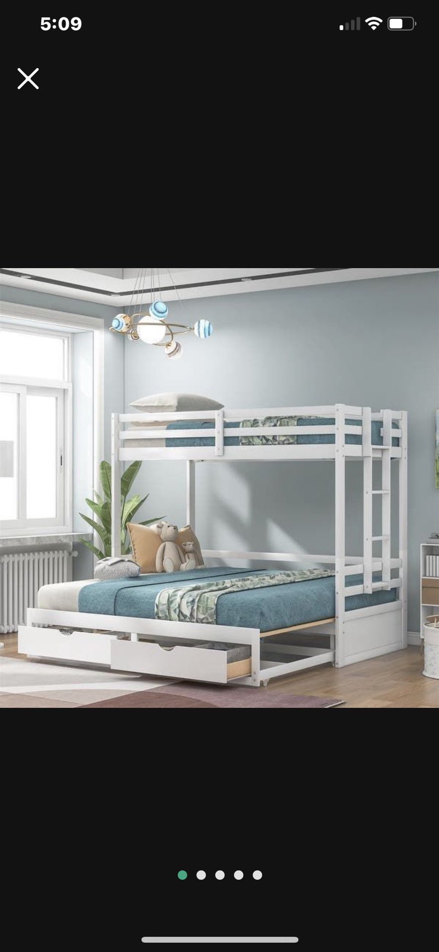 Brand New In Box Bunk Bed, No Mattresses 