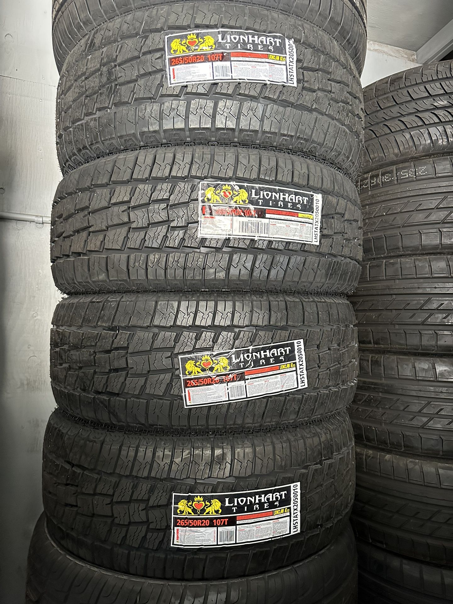 265-50-20 LIONHART ALL-TERRAIN TIRE SETS ON SALE‼️ ALL MAJOR BRANDS AND SIZES AVAILABLE‼️