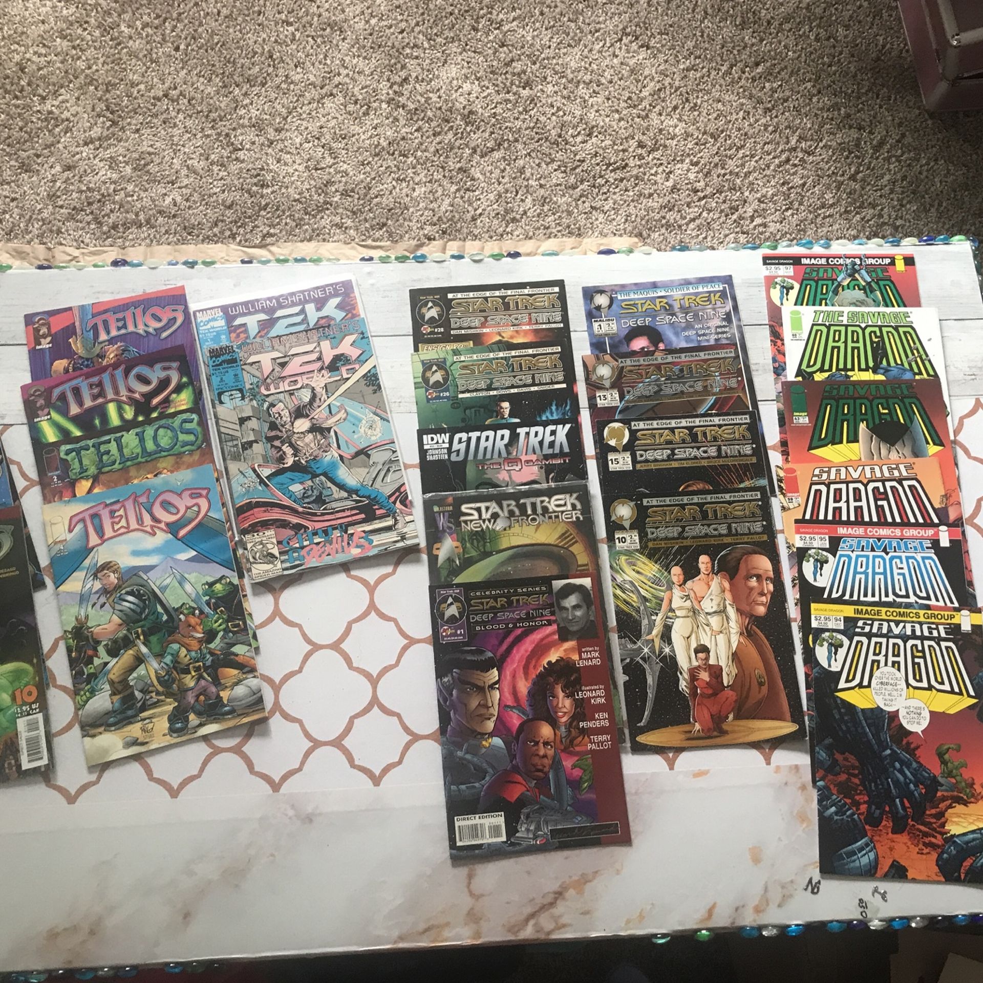 25 RARE COMICS π₯ TELLOS, STAR TREK, TEK, SAVAGE DRAGON