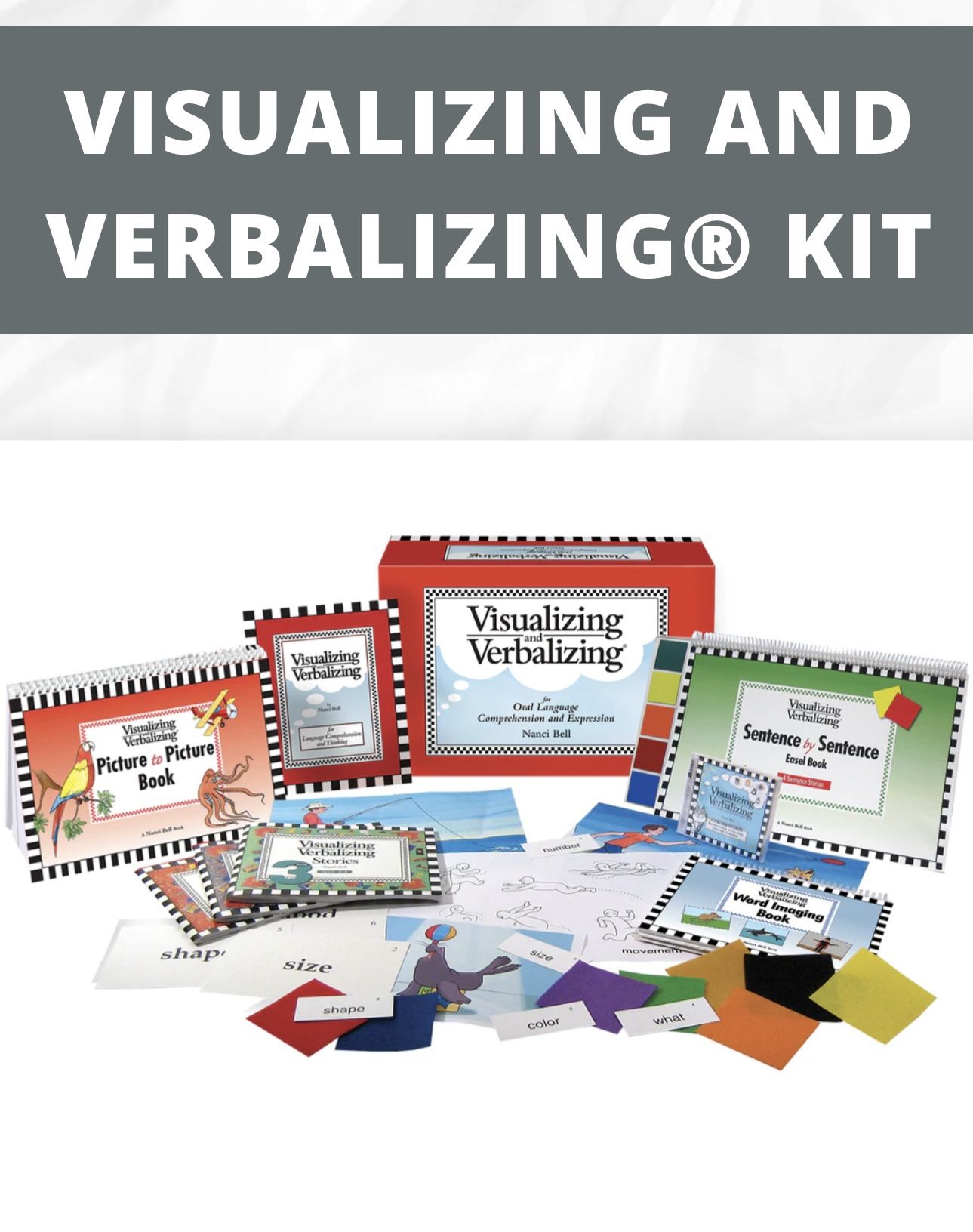 Visualizing & Verbalizing Box Kit, Language Comprehension & Thinking by Nanci Bell