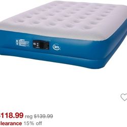 Serta 16" Raised Air Mattress with Never Flat Pump

