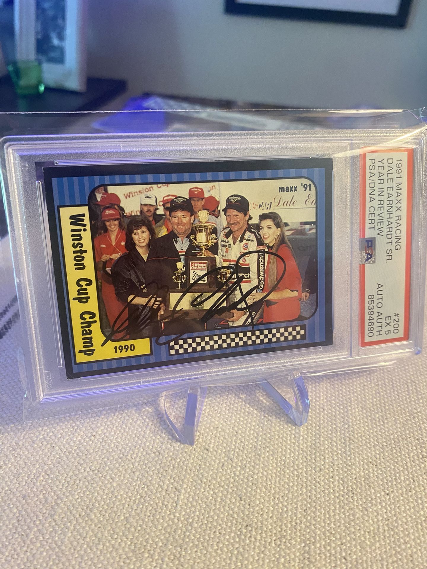 Dale Earnhardt Sr. On Card Auto PSA Graded