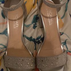 Silver Heels Size 8 1/2 