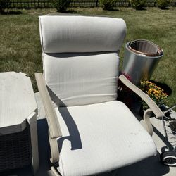 Two Outdoor Patio Chair Cushions 