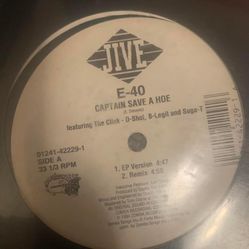 E-40 - Captain Save A H03 Rare Rap Vinyl Record 