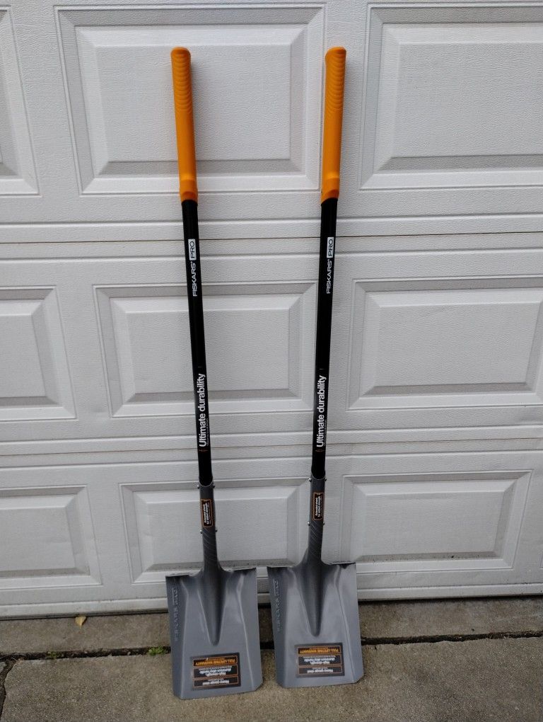 Fiskars Pro Transfer Shovels, Silver, 58 Inch