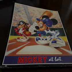 Disney Mickey at Bat Poster
