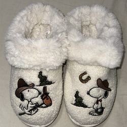 American Eagle Snoopy Western Slippers