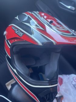 Boys Colorzone Designs motorcycle helmet.