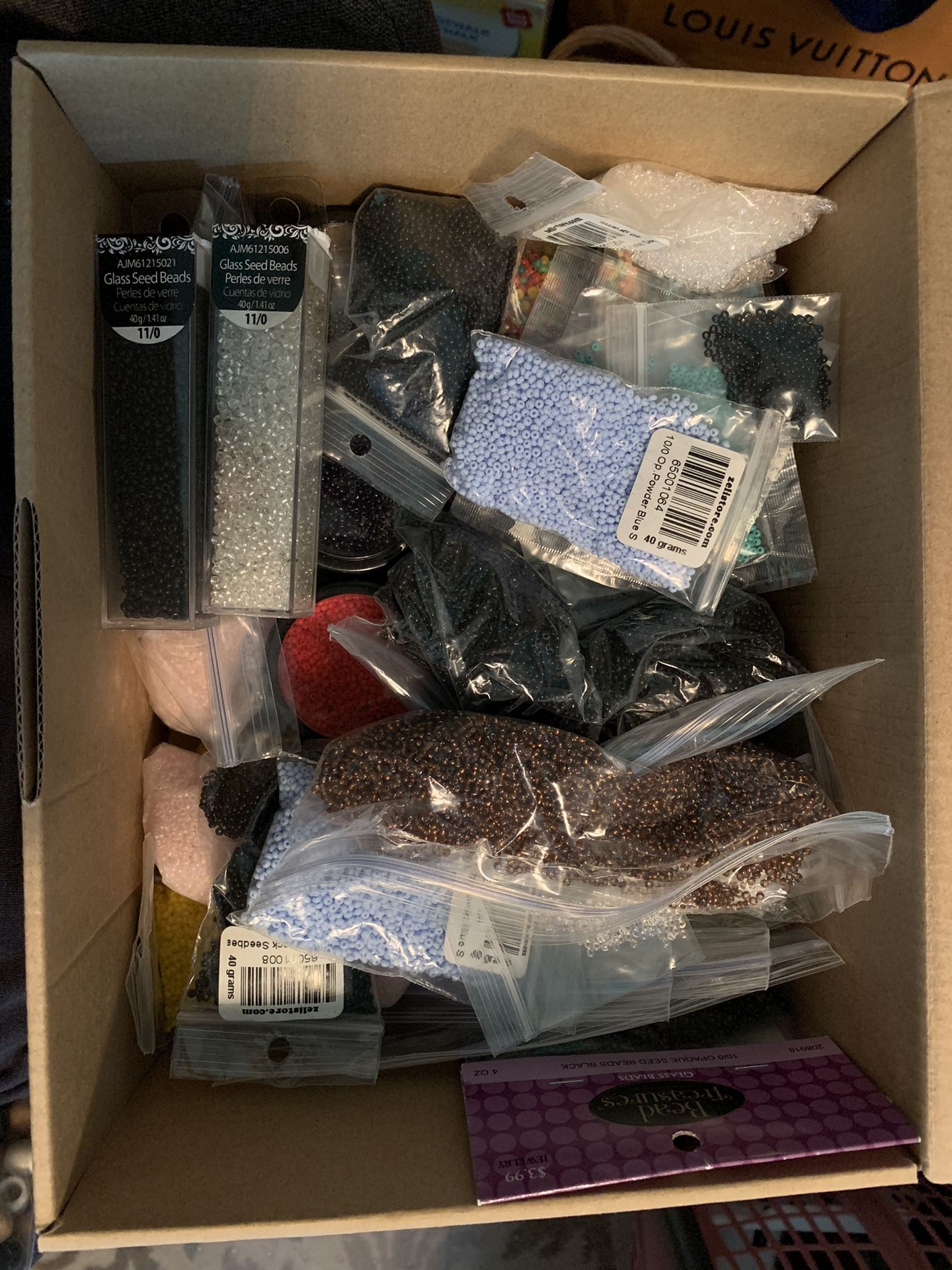 Beads: Assorted Glass Seed Beads