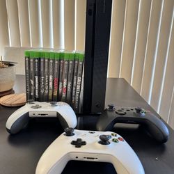 Xbox One X (Scorpio Edition) (500gb) + games
