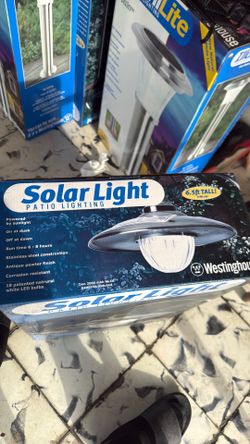 Solar light patio lighting