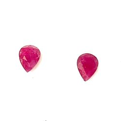 Pair Of Faceted Rubies