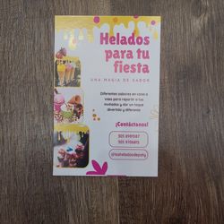 Helados Para Fiesta. Helados