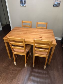 IKEA table with 4 chairs