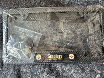 Pittsburgh Steelers License Plate Covers (2pcs F&B) NEW