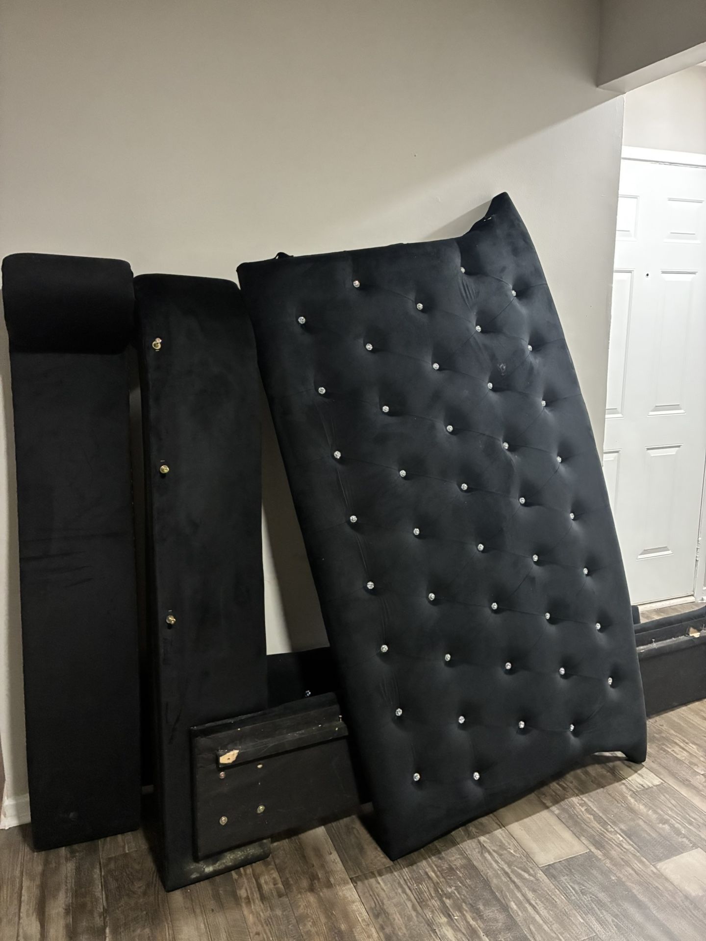 Black velvet bed Frame