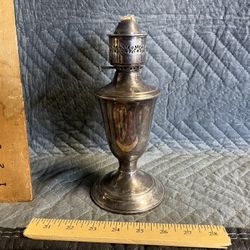Vintage Gorham Silver Plate Colonial Oil Lamp YC 490
