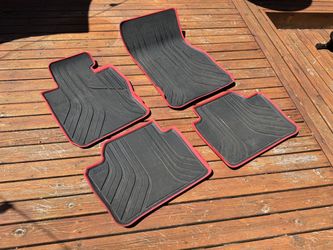 OEM BMW “Sport Line" rubber floor mats and trunk liner with the red trim (F30/F31/F34/F80)