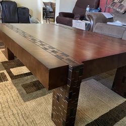 Brutalist Wood Coffee Table