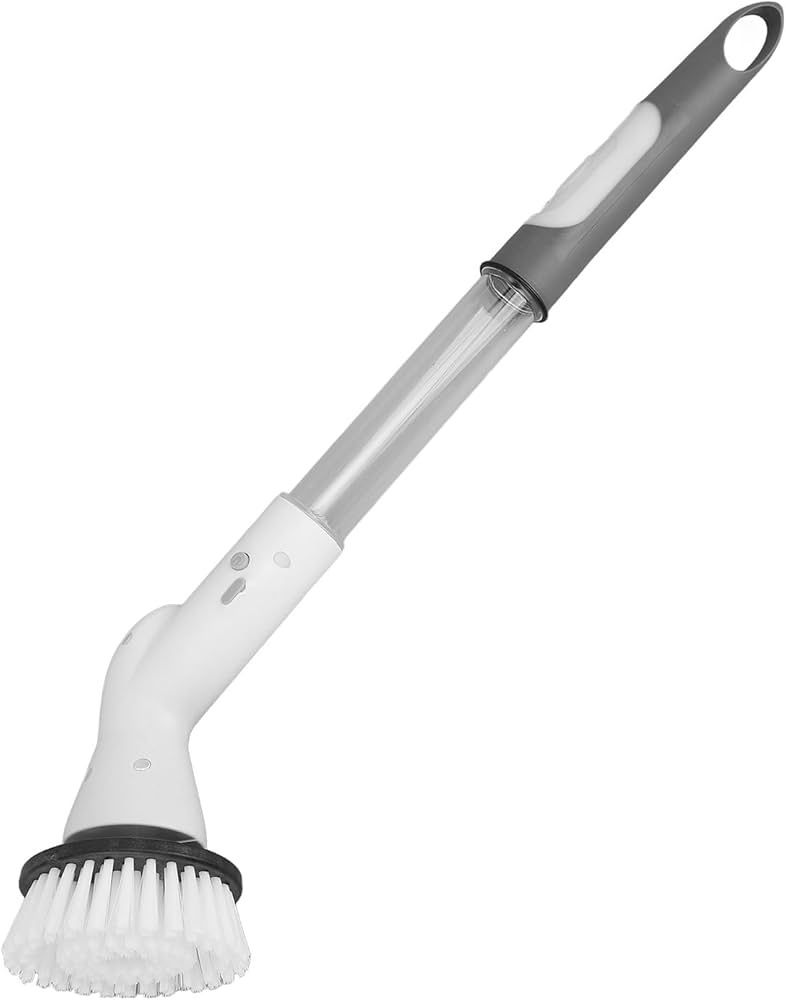 Electric Cleaning Brush with Long Handle, Automatic Rotating Power Scrubber for Shower Tub Tile Floors